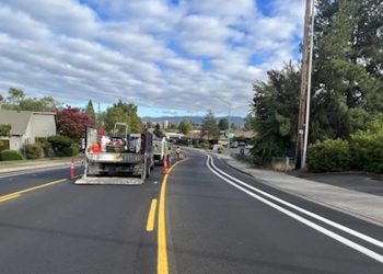 The Public Works department has completed road repairs on McAndrews Road between Crater Lake Avenue and Brookdale Avenue
