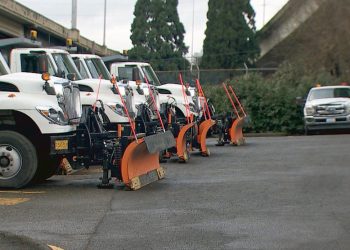 The National Weather Service has advised the Portland Bureau of Transportation to expect the potential for brief snow or hail storms