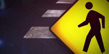 Pedestrian died from injuries after being struck in the crosswalk at 17th and Marine Drive, police officials said