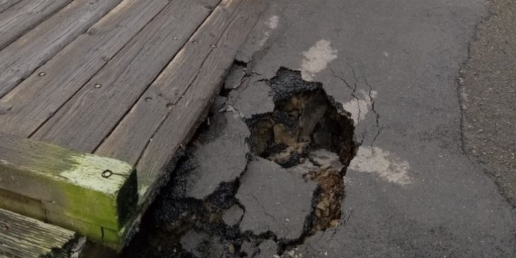 The Mill Pond Trestle on the Riverwalk will be closed until the path can be repaired, officials said