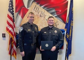 The Astoria Police Department congratulated Officer Michaelson on successfully completing the basic academy