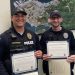 Sergeant Macareno and Officer Whitney were awarded the Distinguished Service Commendation for their heroic actions on January 30th, 2024