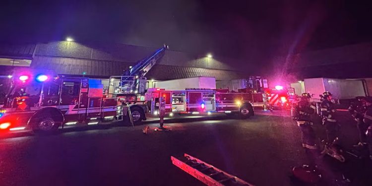 Firefighters Battle Two-Alarm Blaze at Clackamas Warehouse