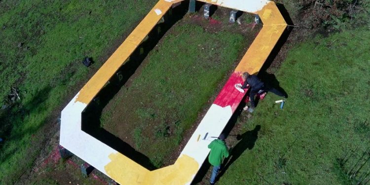 Vandalism of Oregon ‘O’ at Skinner Butte Park Promptly Repaired by Community Members