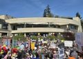 Thousands of Eugene Residents Rally in “Hands Off” Protest Against Trump and Musk
