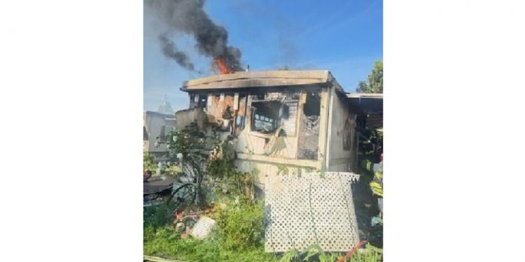 Mobile Home Fire in Glenwood Contained Quickly; No Injuries Reported