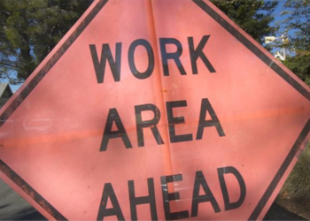 Crosswalk installation limits access on 37th Street in Astoria July 29