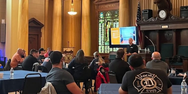 Astoria Fire Department hosts leadership training with Battalion Chief Jarrod Sergi